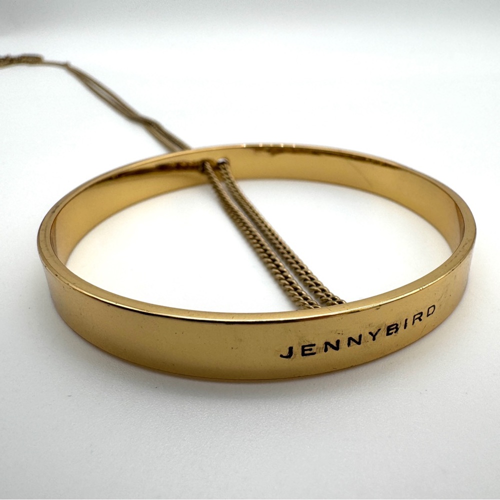 JENNY BIRD Large Circle Pendant with Bisecting Chain Necklace - Picture 4 of 6